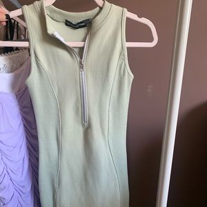 Pretty little thing Sage green bodycon dress never worn!